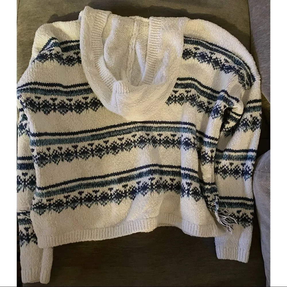 ✨4xHP✨Abercrombie Kids Girls Knit Fringed Sweater✨